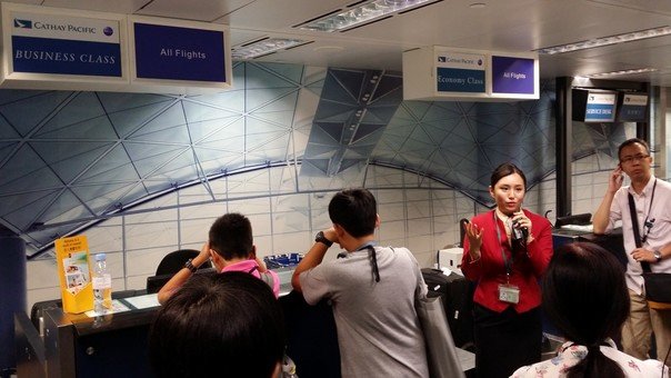 Crew training centre with mock up for check in