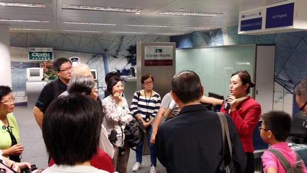 Crew training centre with mock up for check in