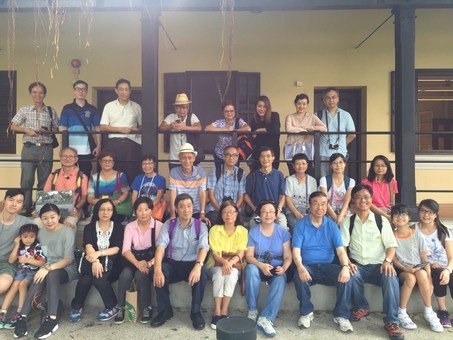 Group photo inside Green Hub