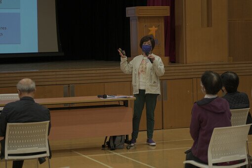 Mrs. Fanny LAM, College Supervisor, participating the Education Forum