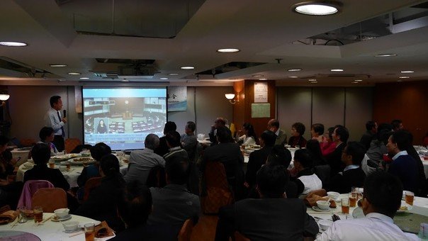 Mr. Kenneth Chen delivering his speech