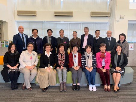 IMC members accompanied by the College Principal and her team