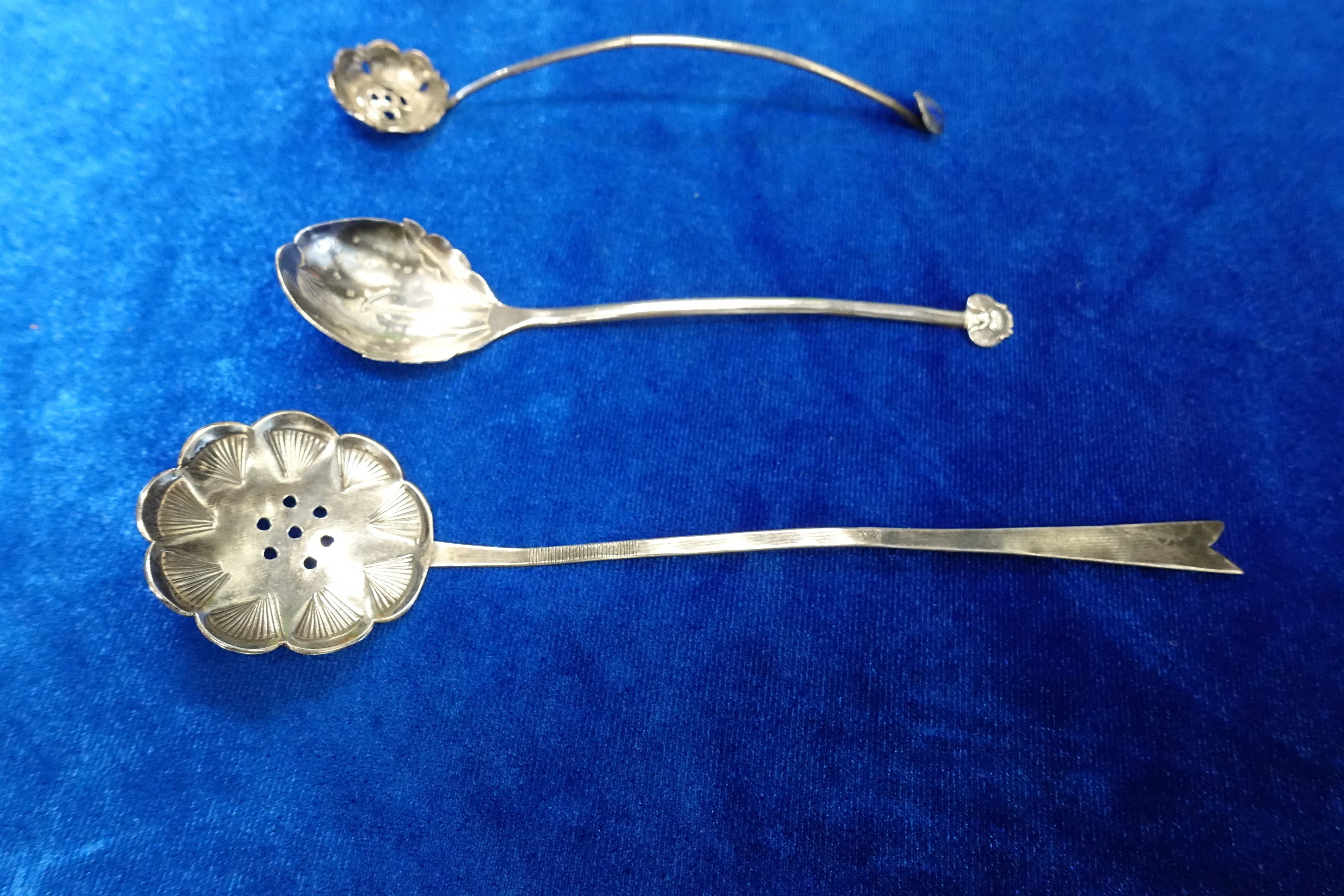 Different kinds of silver spoons